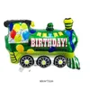 Festive Event Party Supplies aluminum film balloons children's toys trains police cars tractors decorative balloons LK141