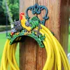 Decorative Objects & Figurines Heavy Duty Cast Iron Hose Holder Hand Painted Rooster Hen Garden Yard Cock Wall Mounted Butler Water Pipe Rac