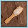 Party Favor Event Supplies Festive Home Garden Natural Bamboo Brush Healthy Care Mas Hair C DHD3S