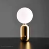 Nordic Led Tisch Lampe moderne wohnzimmer schlafzimmer Schreibtisch Lampe Metall Milchig Milchglas Shades Schlafzimmer Lese Lampe dekor Leuchten h220423