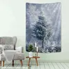 Tapestry Christmas Tree Art Home Wall Hanging Tappeti Decorazione Neve per Dormi