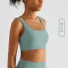 Sujetador de Yoga con espalda cuadrada para mujer, ropa interior deportiva, chaleco de Fitness con absorción de impacto, ropa interior para correr y gimnasio