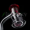 Beracky Full Weld Smoking Wishing Well Quartz Blender Banger With Diamond Marble Glass Cap Ruby Terp Pearls 20mmOD Fully Welded Beveled Edge Nails For Water Bongs