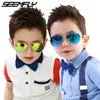 Seemfly Rétro Enfants Lunettes De Soleil UV400 Marque Designer Enfants Lunettes De Soleil De Luxe Nuances Bébé Garçons Filles Lunettes Gafas 220705