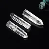 Crystal crafts 3-12cm natural transparent mini small quartz White crystal stone top polished tower point wand for wholesale