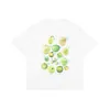 Herren T-Shirts Herren T-Shirt Baumwolle Sommer Obst Erdbeere Apfel Kurzarm Lose Paar Weiß Rundhals Top T-ShirtHerren