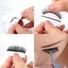 Natuurlijke faux 3D mink wimpers met lijmstrip Tweezer borstel kruis lange dikke valse wimper wreedheid vrije zachte wimperverlenging make -up make -up