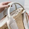 Sommer Tragetaschen Frauen Mode Handtasche Vacstion Schulter Bagss Designer Marke Umhängetasche Weiblichen Gewebten Korb 220324