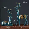 Noordse huizendecoratie herten hoofdhars standbeeld beeldje home decor standbeelden accessoires modern sculptuur beelden decoratie art 220622