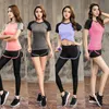 Aktive Sets 5 Stück Lauf-Sets Frauen Yoga Sport Anzug Jogging Sportswear Weibliche Gym Fitness Strumpfhosen Running Training Trainingsanzug Kleidung 220826