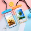 Noctilucent Waterproof bag PVC Protective Mobile Phone Bag Pouch cell phone case For Diving Swimming Sports For 6 7/6 7 plus S 6 7 NOTE 7 FY5199 C0713x3