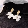 Dangle & Chandelier Fashion Design White Shell Flower Petal Drop Earrings Statement Pendientes Jewelry For WomenDangle DangleDangle Mill22