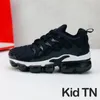 2023 Hot TN Plus Kids Boys Boys Girls Running Shoes Sea Triple Black White Multicolor Voltage Purple Bumblebee Be True Trainers Sneakers Size 24-35