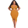 Plus size jurken v-neck verzamelen taille jurk korte mouw spleet rok vrouwen outfit elegant feest banket speciale gelegenheid dragen 5xlplus