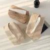 Caixa de lenço de linho de linho de algodão Caixa de lenço de papel simples Caixa de guardana