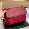 أكياس الكتف Niki Baby Chain Bag Crinkled Vintage Leather Womens Clusts Clutch Convertible Sitble Flap Designer Crossbody Handbag