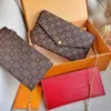 Check Purse Triadic Wallet Card Holder Chain Crossbody Bag Flap Handbag Designer Pochette