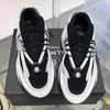 2022 new spring and summer mens or womens bullet shoes distinguished fashion trend ultra-thick sole UFO shape all black top designer sneakers