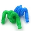 Pop Tube Sensory Fidget Twist Tubes Spielzeug Stress Angst Relief Stretch Teleskop Balg Verlängerung Finger Stroh Feder für Kinder Waren