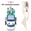 7 I 1 Cryolipolysis 360 Fat Freezing Slimming Machine Cryoterapi Ultraljud 40K Cavitation RF Liposuction Lipo Laser Machine