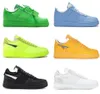 2022 Authentic MCA White Light Green Spark 1 Athletic Shoes Off University Gold Metallic Silver Blue Volt Black WMNS SAIL '07 MOMA Sneakers Size US7-13