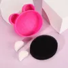 rose Red Silicone Makeup Brush Cleaner Sponge Scrubber 1pc