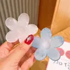 2022 Mode Snoep Kleur Bloem Haar Clip Voor Vrouwen Meisjes Zoete Haar Claw Clamps Paardenstaart Clips Zomer Haaraccessoires