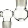 3 gewricht op ￩￩n drop -down adapter voor bong -waterpijp ￩￩n tot twee glazen vervolgkeuzelijsten dubbele kom 14 mm mannelijke vrouwelijke bongs roken 1362 t2