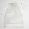 20x30cm Big Organza Väskor Presentförpackning Drawstring Bag Bröllop Favoriter Elfenben Vit Röd