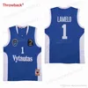 Xflsp Men Lithuania Prienu Vytautas Basketball Jersey 1 Lamelo Ball 3 Liangelo Ball Uniform 99 Lavar Ball All Stitched Blue White Fast Shipping