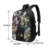 Casual USB Backpacks Cartoon Backpack Men Women School Bags Teenage Travel Bizarre Adventure Rucksack Large Capacity