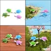 Garden Decorations Patio Lawn Home Cute Tortoise Sea Turtle Ecological Bottle Ornaments Seaview Decoration Moss Terrarium Micro Landscape