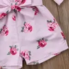 Giyim Setleri Pudcoco Çocuk Bebek Kız Giysileri Çiçek Romper Omuz Yay Tulum Kapalı Sunsuit Yaz Kıyafetleri 1-5