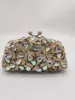 Evening Bags Pink Gold Colorful Green Silver AB Diamond Female Clutches Wallet Women Crystal Handbags Bridal Wedding Party Clutch Bag