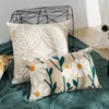 Cushion/Decorative Pillow Sofa Decorative Cushions Cover 45x45/30x50cm Embroidered Flower Case Autumn Decoration Living Room Bedroom Home De