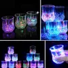 Water Beverage Wine Glasses Automatic Luminous Cup New LED Flashing Pineapple Red Wine Beer Whiskey Glass Party Decor Supply