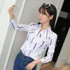 Women's Blouses & Shirts 2022 Fashion Women Summer Blouse Long Sleeve Female Striped Shirt Tops Cotton Vintage Korean Novelty Streetwear