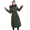 Piumino da donna con cappuccio Max Long Buffer Winter Warm Jacket maniche lunghe Full-Zip impermeabile più spesso Parka L220725