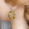 Hoop & Huggie Pairs Classic Trendy Hollow Out Gold Earrings Copper Round Eardrop For Women Girls Fashion Jewelry Accessories WeddingHoop