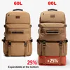 Sacs polochons grande capacité hommes voyage 80L extérieur militaire tactique sac à dos bagages alpinisme randonnée paquet XA800FDuffel