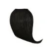 Черный поддельный крепкий клип в челках наращивания волос с высокотемпературным синтетическим волокном