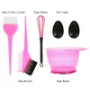 5PCS Hair Dye Color Brush Bowl Set with Ear Caps Mixer Tint Dying Coloring Applicator dressing Styling Accessorie W220324