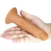 Realistisk penis bekväm ingen lukt silikon fingerform bekväm dildo kvinnor onani