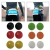 4 -stks sportnummer riem kleurrijke vaste magnetische triatlon draagbare bevestigingsmiddelen met buiten clip doek gesp BIB 220520