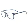 Модные солнцезащитные очки рамки мужчины Женщины полные ободки прямоугольные очки легкие гибкие гибкие пластиковые очки с пружинным шарниром для рецепта