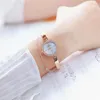 EST Top Brand Rose Golden Full Steel Athestone Band Sport Quartz Bracelet Watch Lady Holiday Giftwatches.