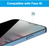 Premio AA Privacy Protector de pantalla de vidrio templado anti-Spy para iPhone 14 13 12 11 Pro MAX XR XS X 6 7 8 Plus con un paquete minorista m￡s grueso