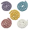 Perles rondes en pierre de lave de roche naturelle de 6MM en vrac pour la fabrication de bijoux Collier Bracelet Boucles d'oreilles Anneaux Artisanat Guérison Brut Volcanique Gemstone Quartz