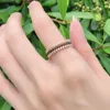 Cluster Rings Kinel Fashion 585 Rose Gold For Women Vintage Accessories Full Black White Natural Zircon Shiny Ring Fine JewelryCluster Wynn2