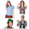 Berets Fashion Western -stijl voelde Fedora hoed brede veer Oktoberfest Duitse jazz hatberetten